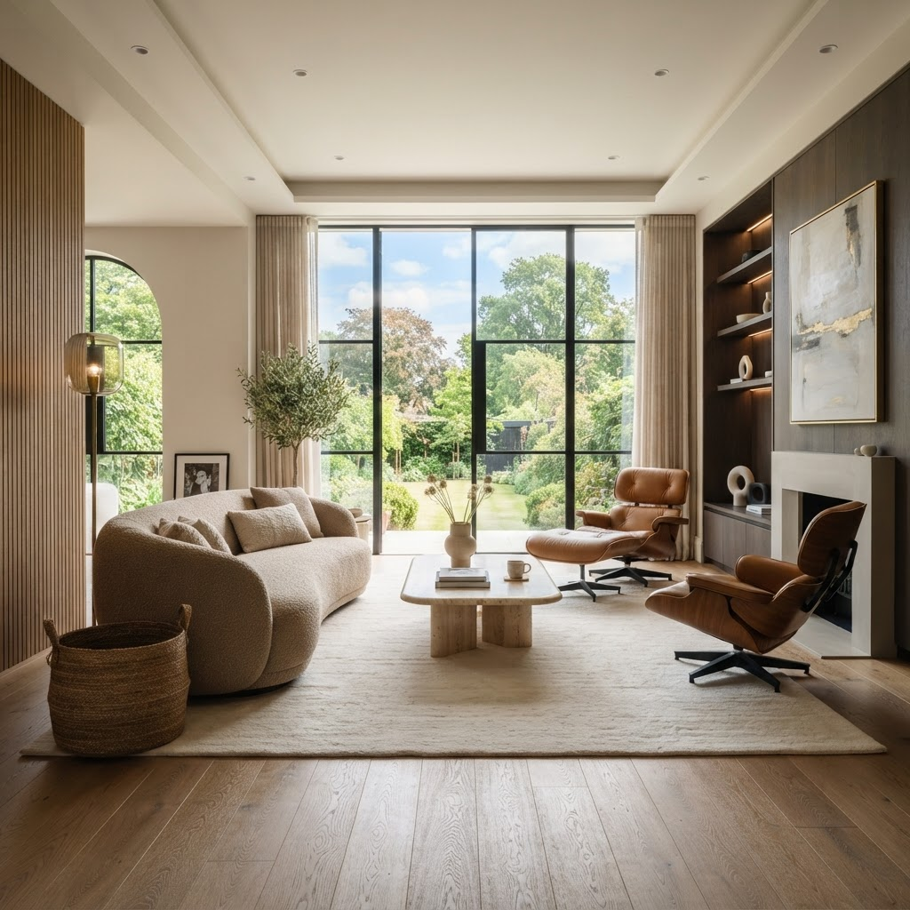 Modern luxury living room interior